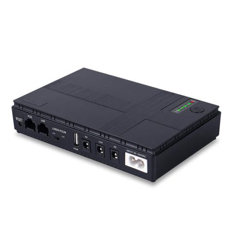Lithium battery 10000mah mini ups for wifi router modem monitoring DC ...